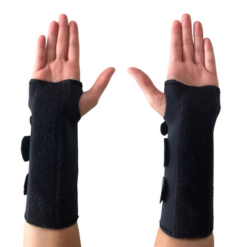 muñequera inmovilizadora con férula palmar bilateral